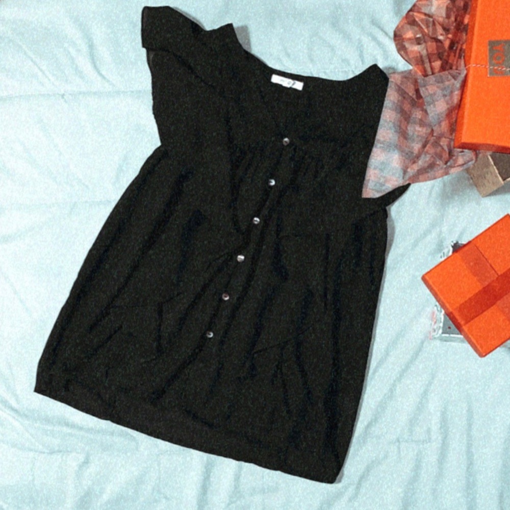 Flowy black blouse